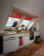 Velux blinds in the Kitchen